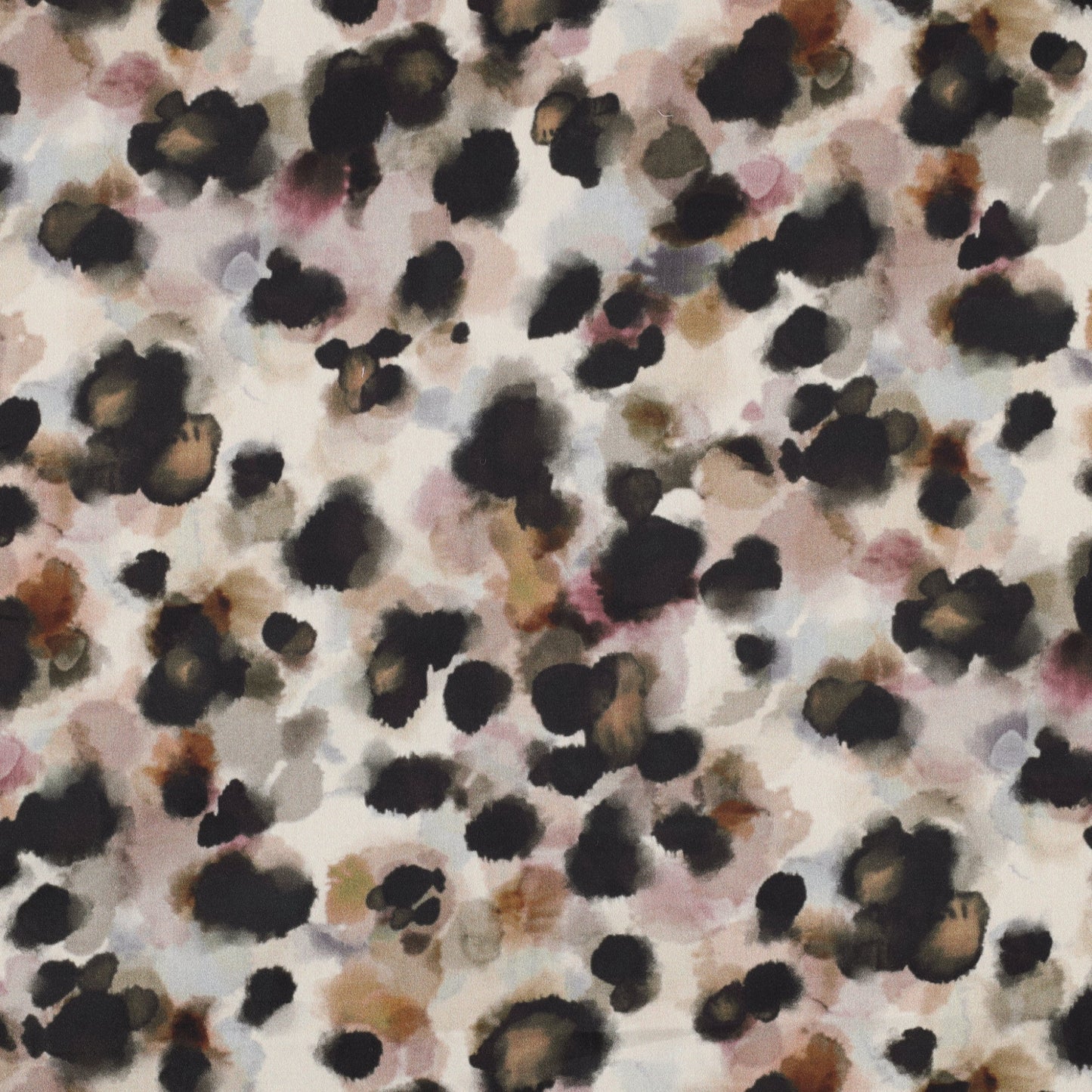 Baumwollsatin-Stoff mit abstraktem Animal-Print - Beige, Oeko-Tex Zertifiziert (Meterware)