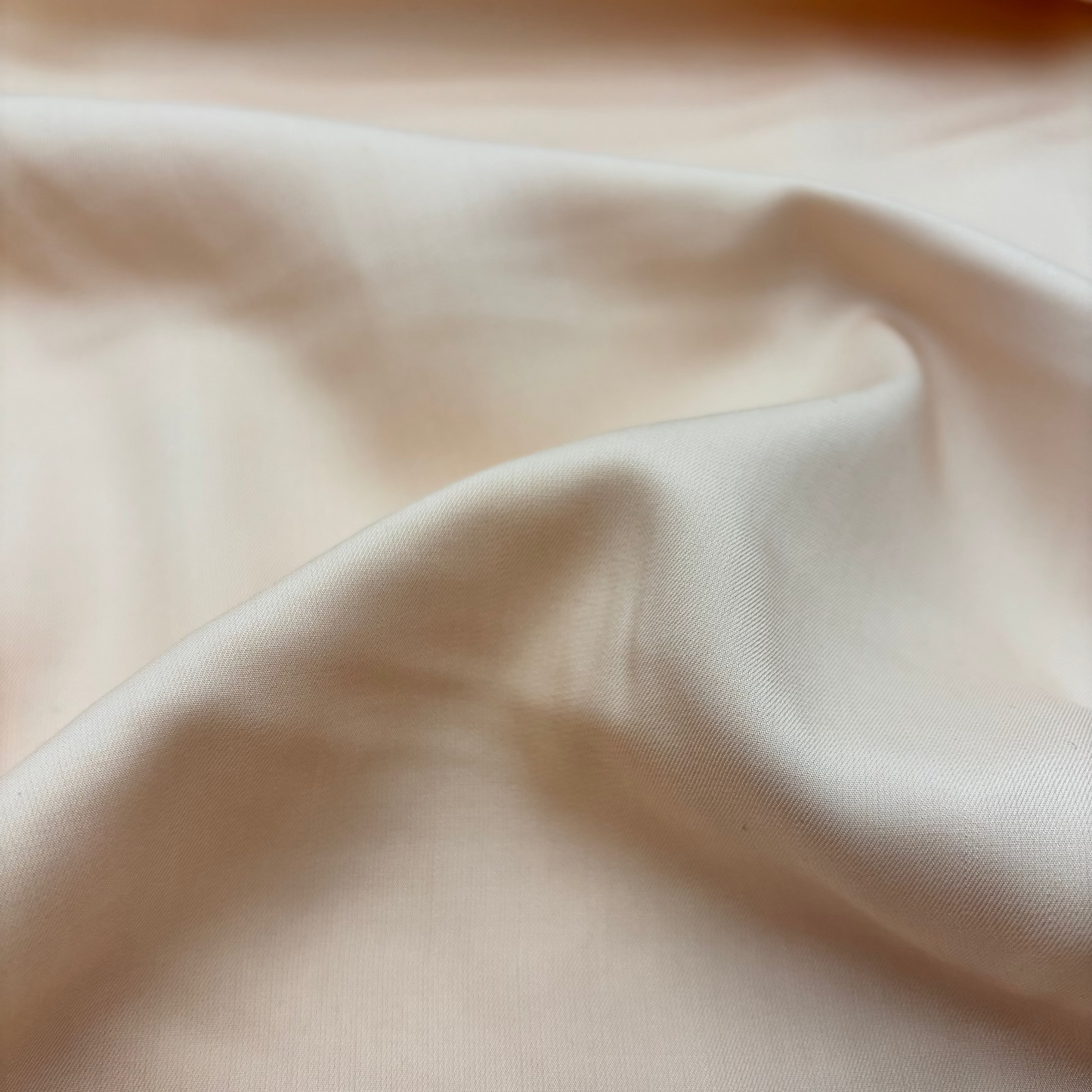 Deadstock-Modal-Twill - Champagner (Meterware aus Italien)