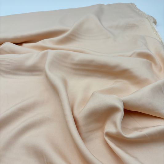 Deadstock-Modal-Twill - Champagner (Meterware aus Italien)
