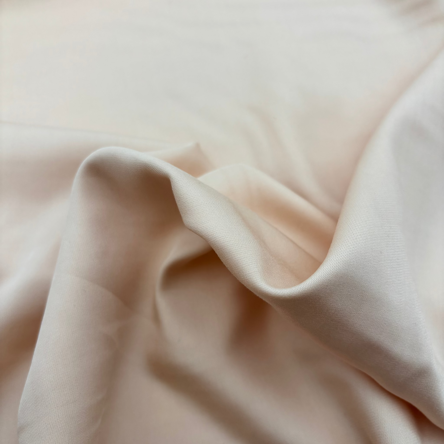 Deadstock-Modal-Twill - Champagner (Meterware aus Italien)