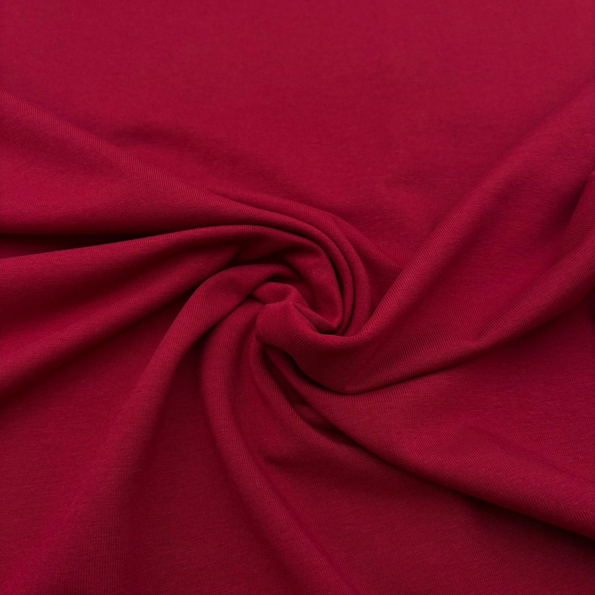 Jersey aus Bio-Baumwolle - Dunkelrot, OEKO-TEX® zertifiziert (Meterware)