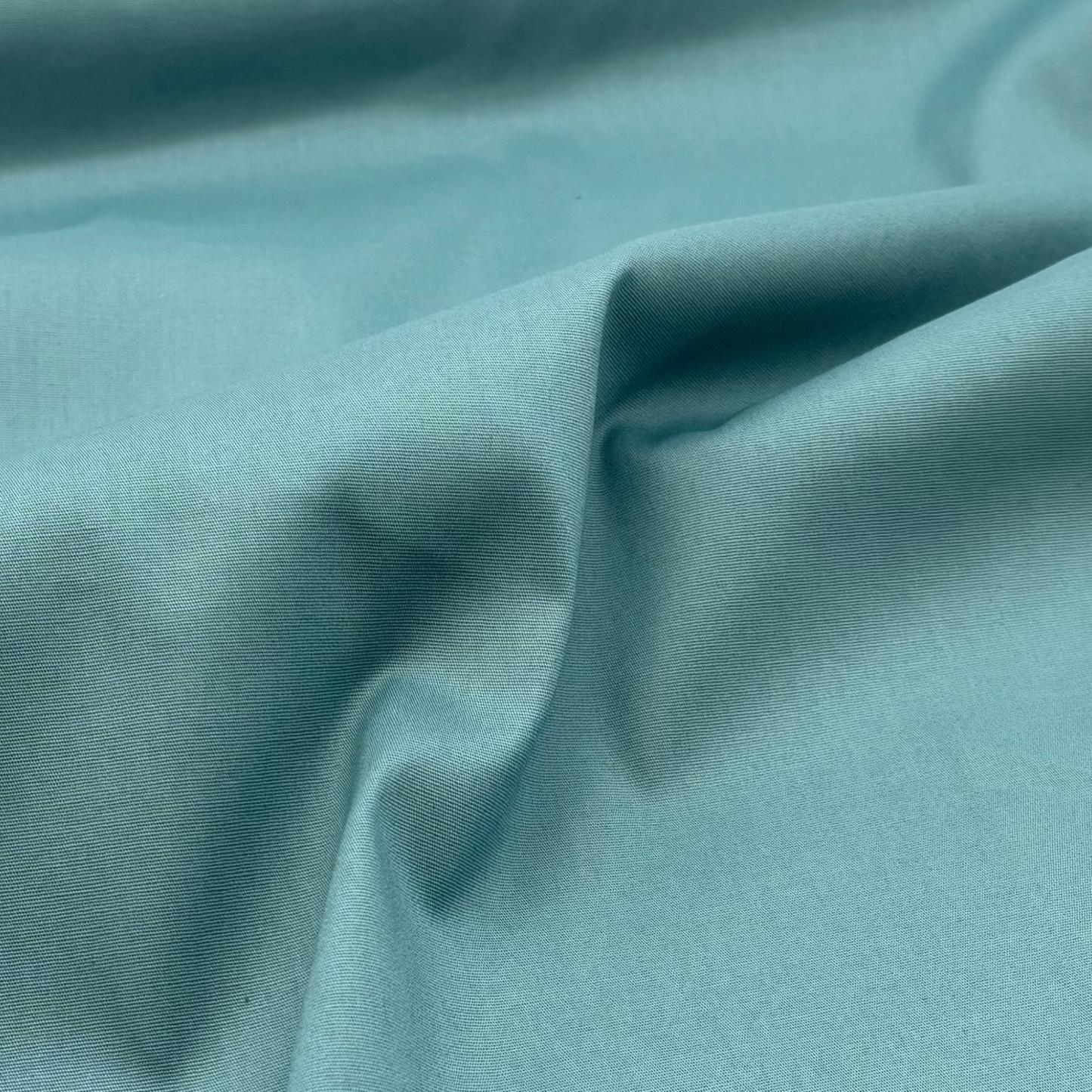 Deadstock Viskose-Webware mit 2 % Elasthan, Pfauenblau (Meterware aus Italien)