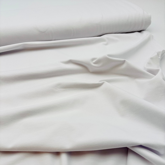 Jersey aus Bio-Baumwolle - Weiß, OEKO-TEX® zertifiziert (Meterware)