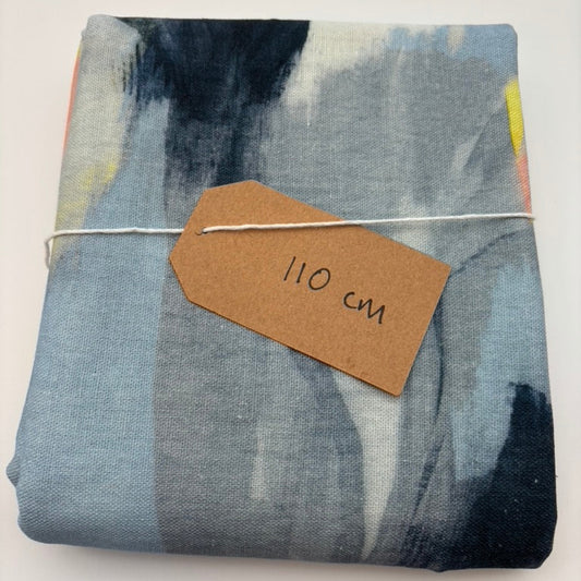 Tissu viscose-lin à motif aquarelle – Bleu clair, certifié Oeko-Tex (au mètre)